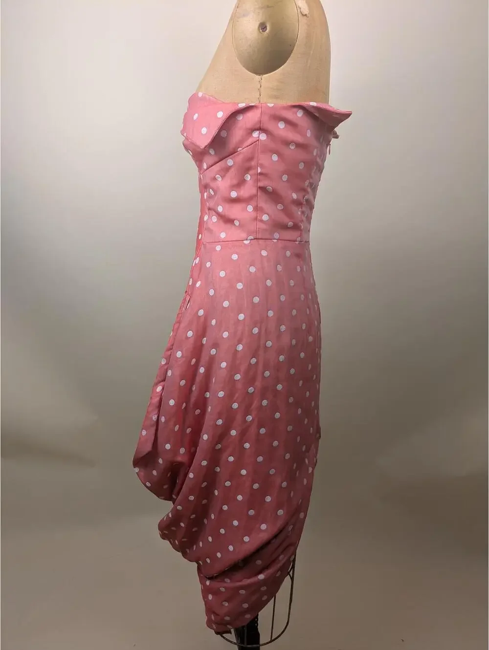 2010's vivienne westwood red label pink polka dot corset dress - Picture 5 of 9